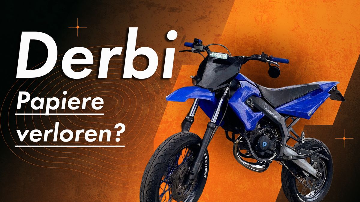 Derbi Papiere verloren – Titelbild des Leitfadens zu Ersatzpapieren, Zweitschrift und Betriebserlaubnis für Derbi-Fahrzeuge